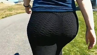 Mature Milf In Public With Her Big Ass And Wedgie