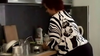 Voluptuous Granny Gets Fucked In Her Kitchen