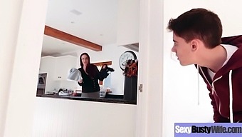 Big-Titted Housewife Emma Butt Engages In Hardcore Sex In A Steamy Video