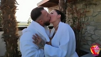 Italian Stud Masturbates On Busty Girl After She Buys A Shirt