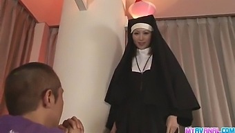 Rika Sakurai, A Sinful Nun, Engages In Hardcore Anal Action