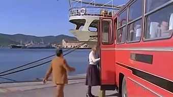Interracial Couple'S Steamy Encounter On A Bus