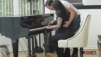 Jack Escobar Seduces Katrina Jade During Piano Lesson And Delivers An Impressive Performance