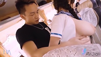 Sexy Taiwanese Babe Engages In Bus Encounter With Random Guy With Ample Bosom