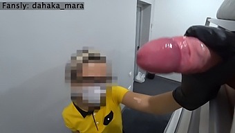 Asian Maid Catches Guest Pleasuring Himself In Hotel Room