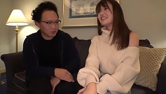 Part 1: Seductive Woman With A Lewd Body Rubs Her Cheeks On A Man'S Genitals
