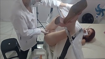 A Doctor Secretly Cheating On His New Patient During A Gynecological Exam