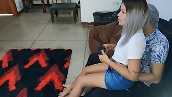 Innocent Daughter-In-Law Almost Caught By Parents While Visiting And Engaging In Forbidden Sexual Play With Her Father-In-Law