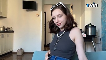Fucked Ukrainian Schoolgirl In Doggy Style On The First Met Day
